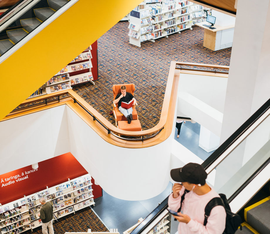 Photography: David St George Tāmaki Pātaka Kōrero
Auckland Central Library Adaptation